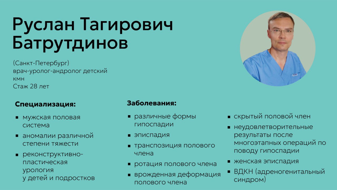 21-22 сентября прием врача уролога-андролога Батрутдинова Р.Т.
