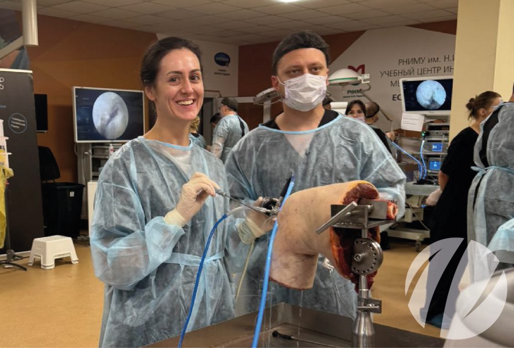 Врач-травматолог-ортопед Ф. М. Рябцев участвовал в практическом курсе «Артроскопическая и малоинвазивная хирургия коленного сустава у детей».