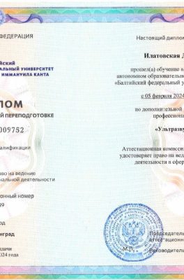 Илатовская Дарья Владимировна