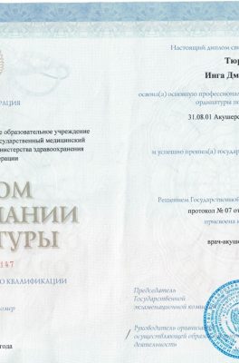 Тюрина Инга Дмитриевна