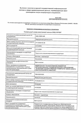 Малик Валерия Витальевна